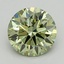 1.06 Ct. Fancy Vivid  Green Round Lab Grown Diamond