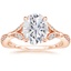 14K Rose Gold Zinnia Diamond Ring (1/3 ct. tw.), smalltop view