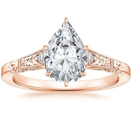 14K Rose Gold Valentina Diamond Ring