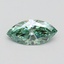 1.01 Ct. Fancy Vivid Green Marquise Lab Grown Diamond