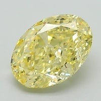 1.51 Ct. Fancy Intense Yellow Oval Lab Grown Diamond