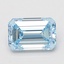 1.52 Ct. Fancy Vivid Blue Emerald Lab Grown Diamond