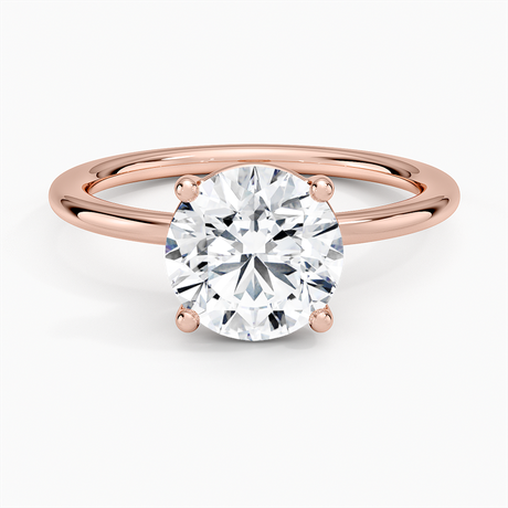 14K Rose Gold Gwen Perfect Fit Solitaire Ring