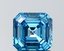 1.55 Ct. Fancy Vivid Blue Asscher Lab Grown Diamond