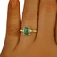 The Maire Ring, smallzoomed in top view on a hand