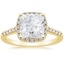 18K Yellow Gold Odessa Halo Diamond Ring (1/5 ct. tw.), smalltop view