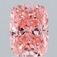 2.02 Ct. Fancy Vivid Pink Cushion Lab Grown Diamond