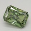 0.83 Ct. Fancy Vivid Green Radiant Lab Grown Diamond