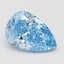 3.08 Ct. Fancy Vivid Blue Pear Lab Grown Diamond