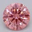 1.01 Ct. Fancy Vivid Pink Round Lab Grown Diamond