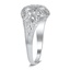 The Ingrid Ring, smalltop view on a hand