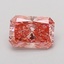 0.95 Ct. Fancy Vivid Pink Radiant Lab Grown Diamond