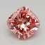0.84 Ct. Fancy Vivid Pink Cushion Lab Grown Diamond