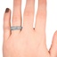 The Charly Ring, smallzoomed in top view on a hand