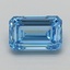 2.01 Ct. Fancy Vivid  Blue Emerald Lab Grown Diamond