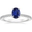 18K White Gold Demi Half Coverage Diamond Ring (1/5 ct. tw.), smalltop view