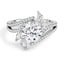 Custom Angled Bypass Diamond Ring