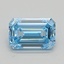 0.42 Ct. Fancy Intense Blue Emerald Lab Grown Diamond