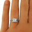 The Dakota Ring, smalltop view on a hand