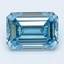 4.00 Ct. Fancy Vivid Blue Emerald Lab Grown Diamond