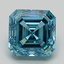 4.05 Ct. Fancy Vivid Blue Asscher Lab Grown Diamond