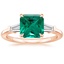 14K Rose Gold Symphony Three Stone Diamond Ring (1/2 ct. tw.), smalltop view
