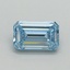 1.53 Ct. Fancy Vivid Blue Emerald Lab Grown Diamond