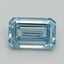 1.17 Ct. Fancy Intense Blue Emerald Lab Grown Diamond