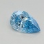 0.62 Ct. Fancy Vivid Blue Pear Lab Grown Diamond
