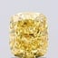 1.54 Ct. Fancy Vivid  Yellow Cushion Lab Grown Diamond