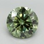 9.03 Ct. Fancy Vivid Green Round Lab Grown Diamond