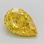 2.05 Ct. Fancy Vivid Yellow Pear Lab Grown Diamond