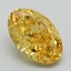 3.04 Ct. Fancy Intense Yellow Oval Lab Grown Diamond