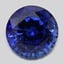 8.0mm  Blue  Round   Sapphire, smalltop view