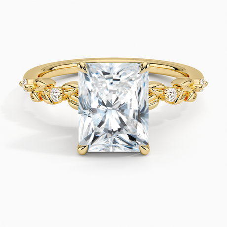 Leaves and Buds Diamond Ring