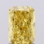 1.21 Ct. Fancy Vivid  Yellow Radiant Lab Grown Diamond