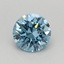 0.48 Ct. Fancy Vivid Blue Round Lab Grown Diamond