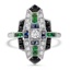 Art Deco Reproduction Diamond Vintage Ring