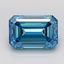 2.54 Ct. Fancy Vivid None Blue Emerald Lab Grown Diamond