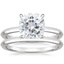 PT Moissanite Hazel Bridal Set, smalltop view