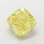 3.05 Ct. Fancy Intense  Yellow Cushion Lab Grown Diamond