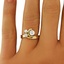 The Livonia Ring, smalltop view on a hand