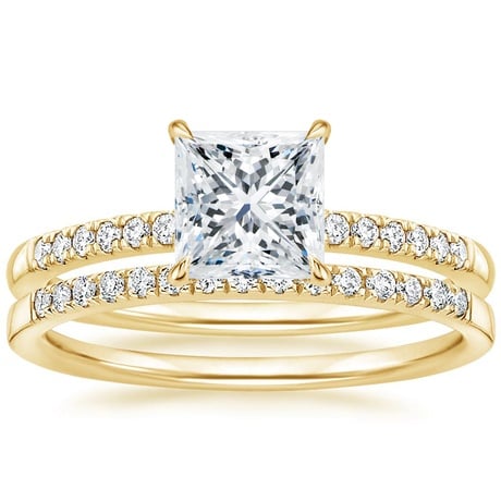 18K Yellow Gold Petite Viviana Diamond Bridal Set (1/4 ct. tw.)