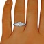 Safara Ring, smalltop view on a hand