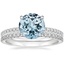 18K White Gold Luxe Perfect Fit Diamond Ring (1/4 ct. tw.) with Luxe Sia Diamond Open Ring (1/5 ct. tw.)