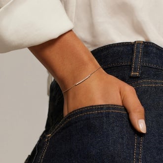 1/5 Coverage Petite Diamond Tennis Bracelet (1/4 ct. tw.)