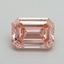 1.00 Ct. Fancy Vivid Pink Emerald Lab Grown Diamond
