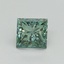 1.01 Ct. Fancy Vivid Pacific Green Princess Lab Grown Diamond