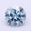 1.10 Ct. Fancy Vivid  Blue Round Lab Grown Diamond