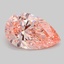 7.58 Ct. Fancy Vivid Pink Pear Lab Grown Diamond